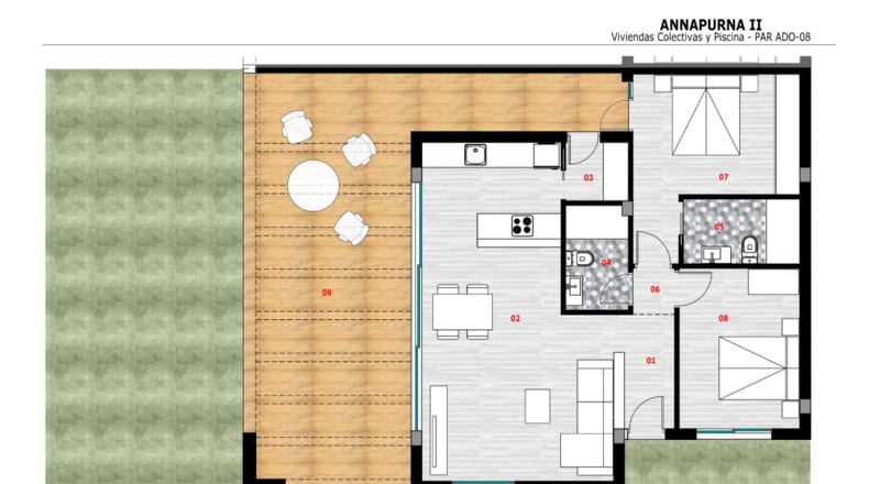 New Build Apartment with 2 Bedrooms in Annapurna II, Monforte del Cid
