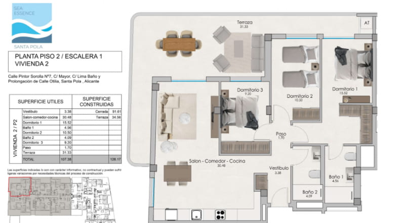 New 3-bedroom apartment in Sea Essence, Santa Pola