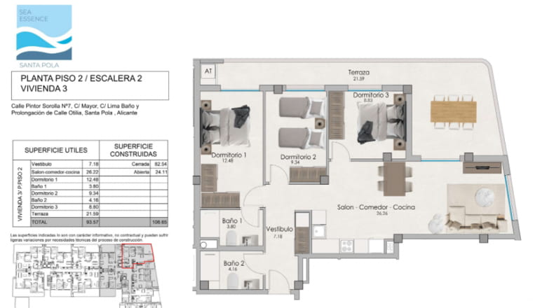 New 3-bedroom apartment in Sea Essence, Santa Pola