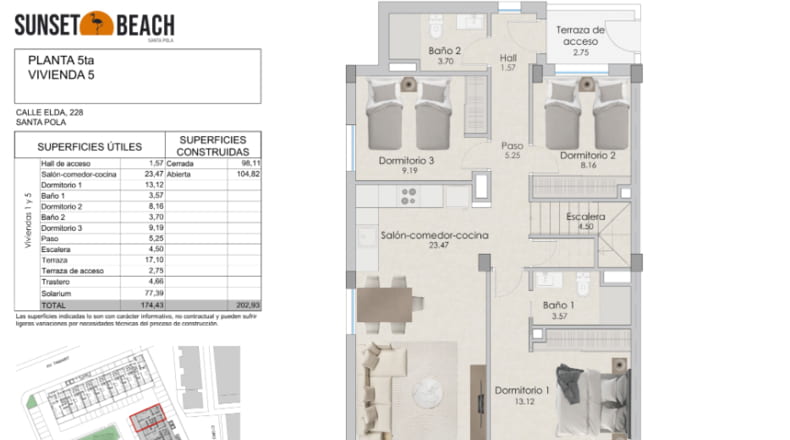 New 3-bedroom penthouse in Sunset Beach, Santa Pola