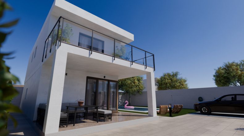 Villa nueva con 4 habs. en Mondrian, Santa Pola
